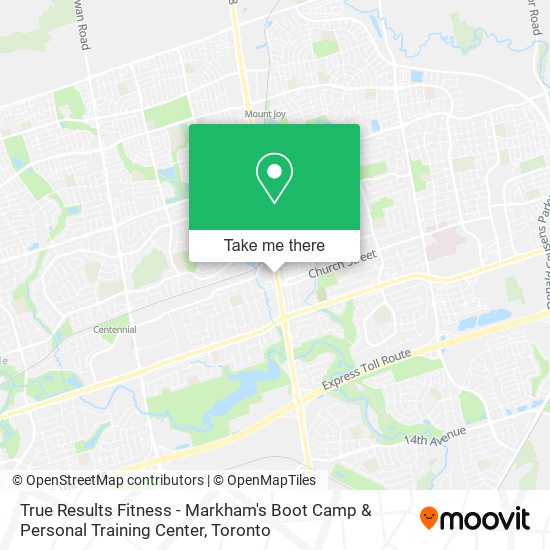 True Results Fitness - Markham's Boot Camp & Personal Training Center map