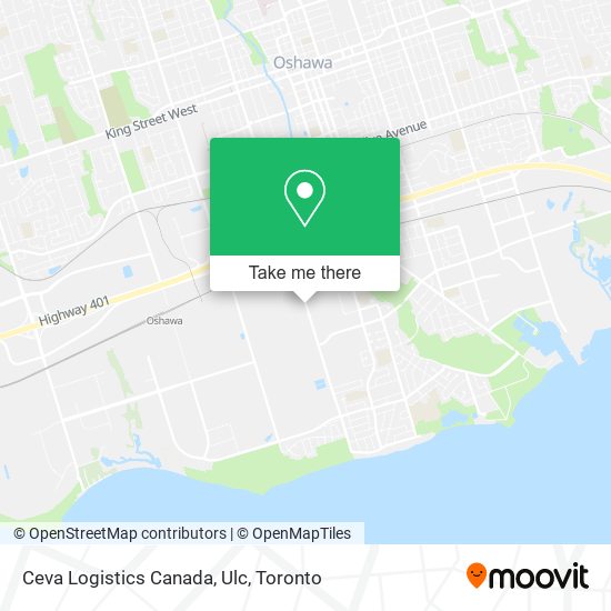 Ceva Logistics Canada, Ulc map