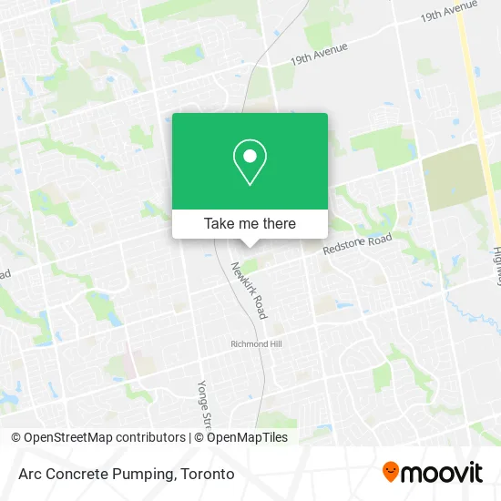 Arc Concrete Pumping map