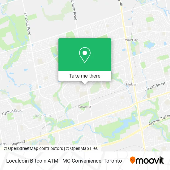 Localcoin Bitcoin ATM - MC Convenience map
