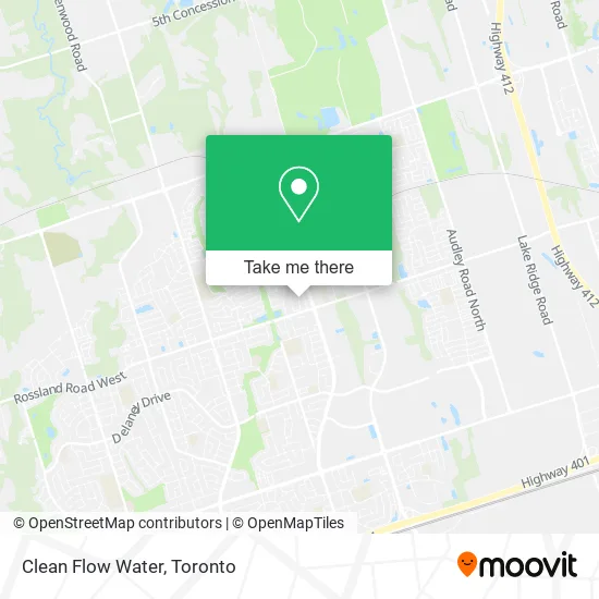 Clean Flow Water map