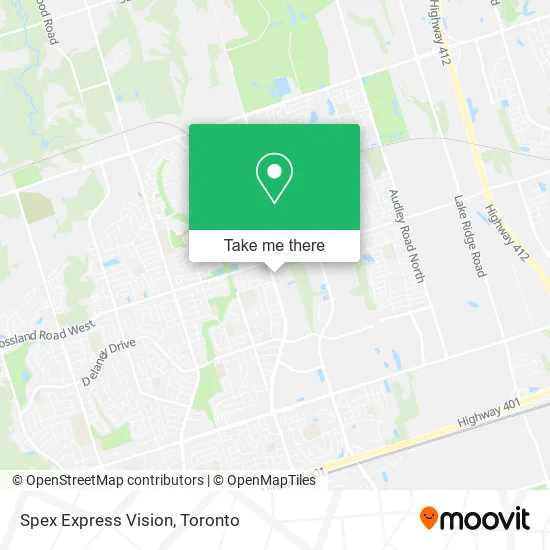Spex Express Vision map