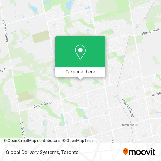 Global Delivery Systems map