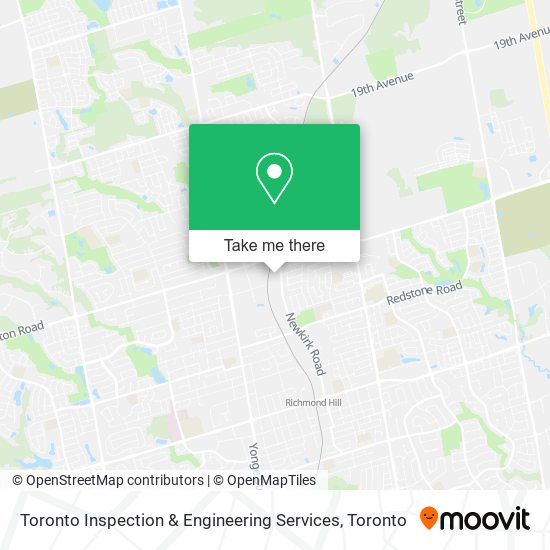 Toronto Inspection & Engineering Services map