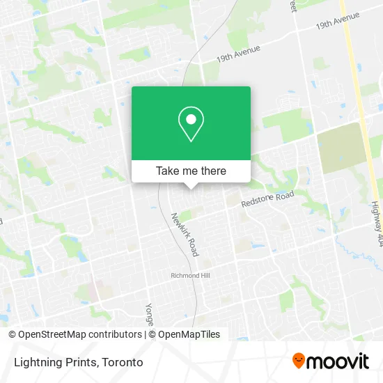 Lightning Prints map