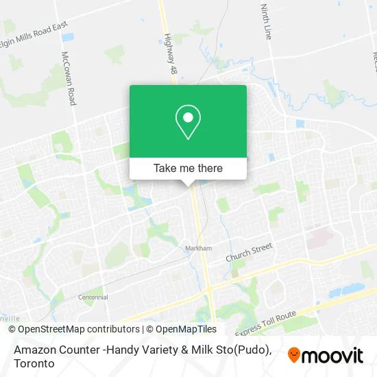 Amazon Counter -Handy Variety & Milk Sto(Pudo) map
