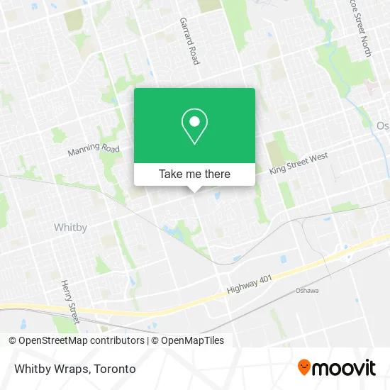 Whitby Wraps map