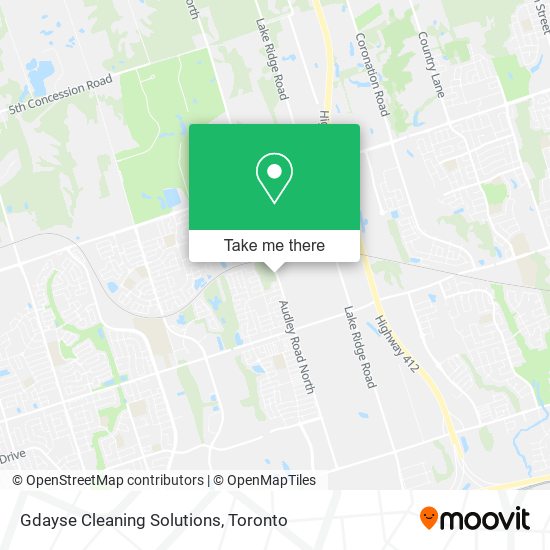 Gdayse Cleaning Solutions map
