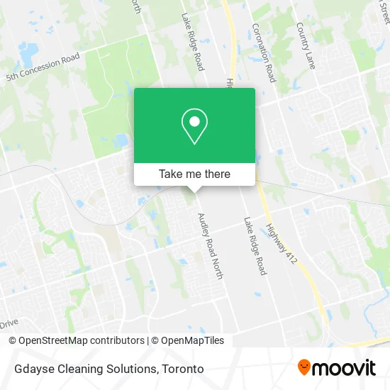 Gdayse Cleaning Solutions map