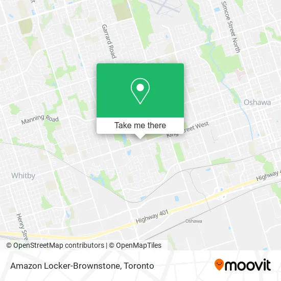 Amazon Locker-Brownstone map