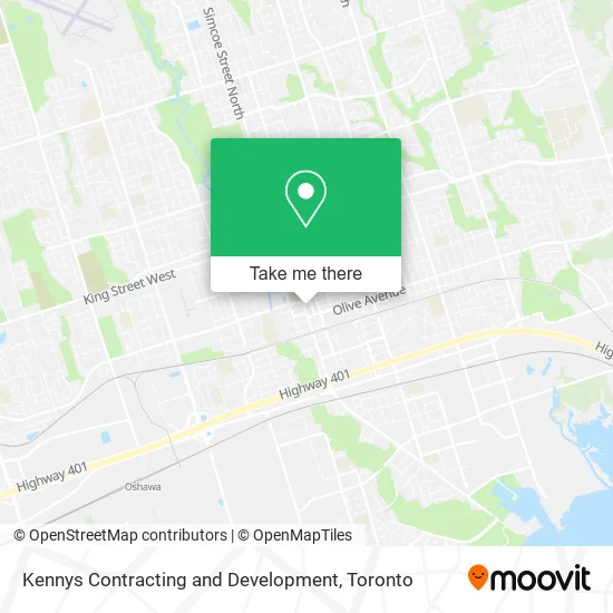 Kennys Contracting and Development map