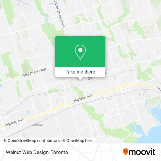 Walnut Web Design map