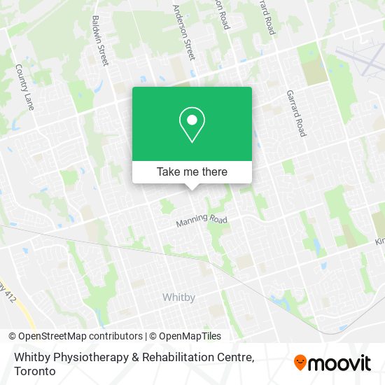 Whitby Physiotherapy & Rehabilitation Centre plan