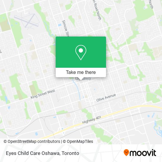 Eyes Child Care Oshawa map