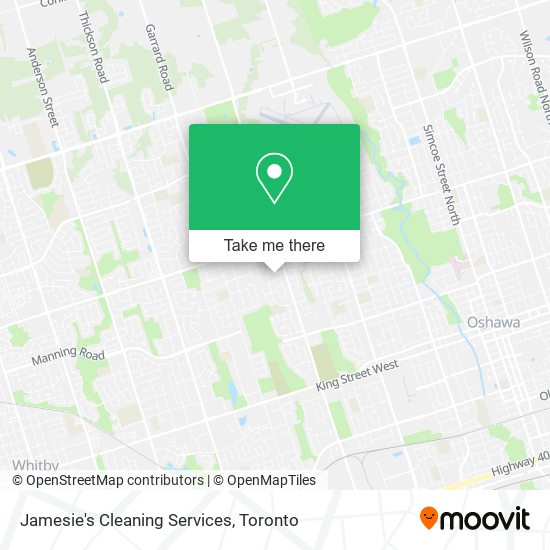 Jamesie's Cleaning Services map