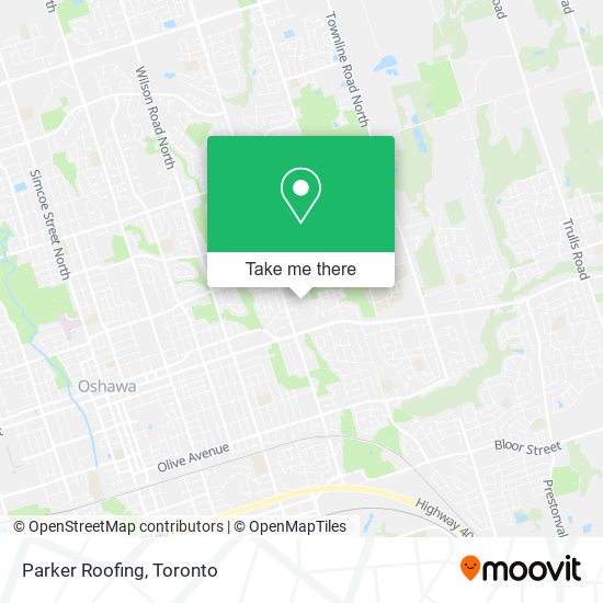 Parker Roofing map