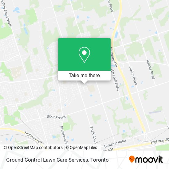 Ground Control Lawn Care Services map