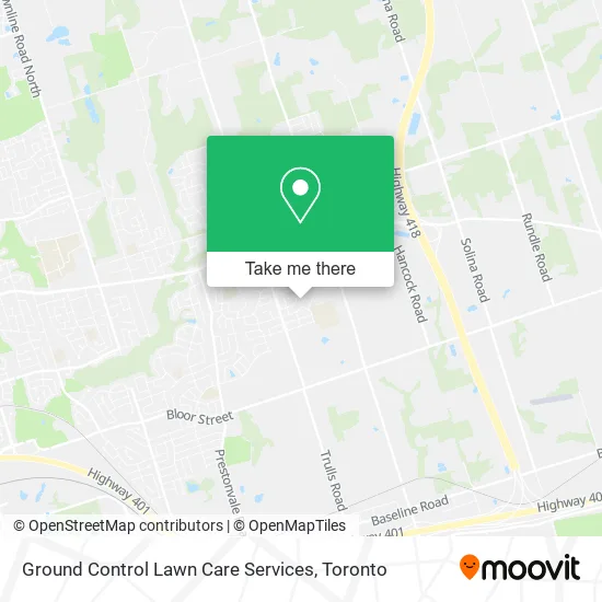 Ground Control Lawn Care Services map