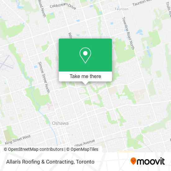 Allan's Roofing & Contracting map
