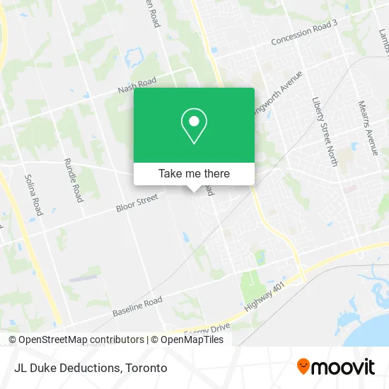 JL Duke Deductions map