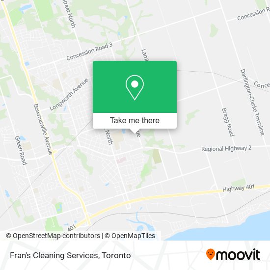 Fran's Cleaning Services map
