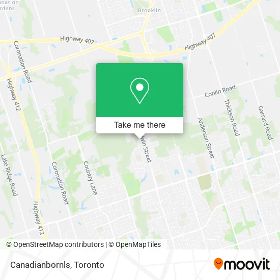 Canadianbornls map