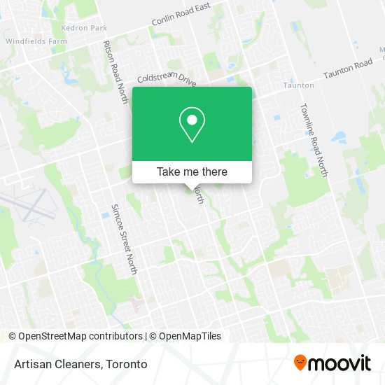 Artisan Cleaners map