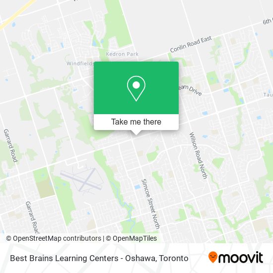 Best Brains Learning Centers - Oshawa map