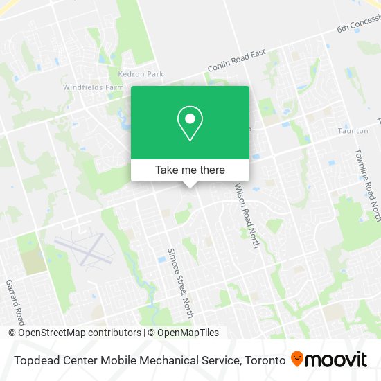 Topdead Center Mobile Mechanical Service map