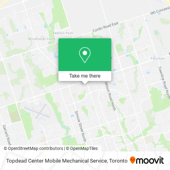 Topdead Center Mobile Mechanical Service map