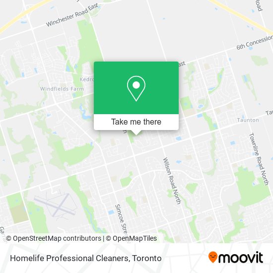 Homelife Professional Cleaners map