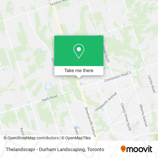 Thelandscapr - Durham Landscaping map