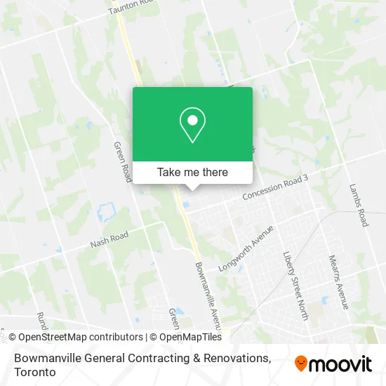 Bowmanville General Contracting & Renovations map