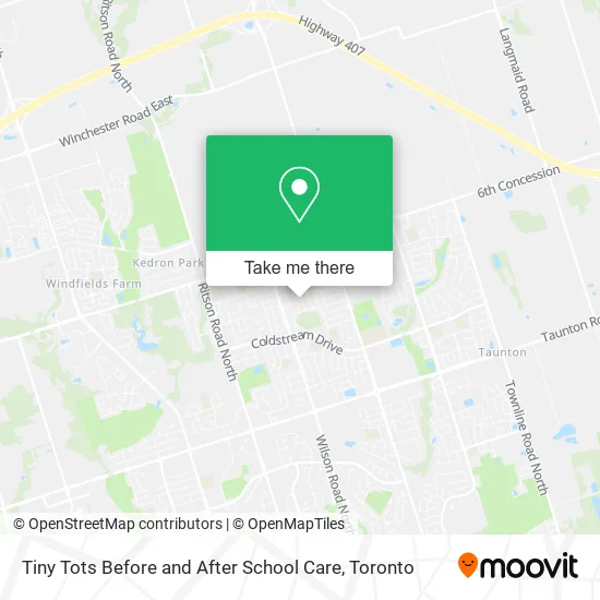 Tiny Tots Before and After School Care map