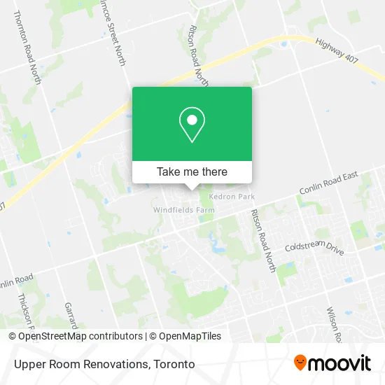Upper Room Renovations map