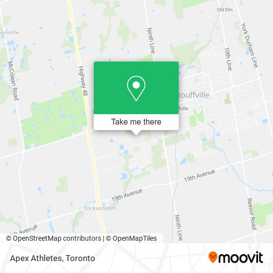 Apex Athletes map