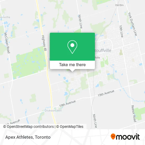 Apex Athletes map