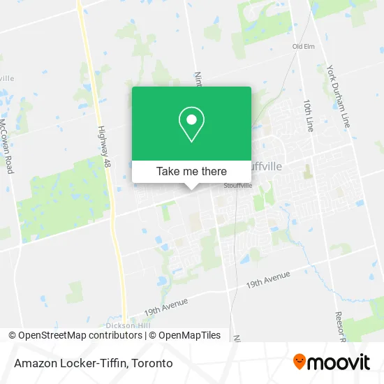 Amazon Locker-Tiffin map