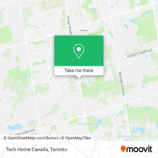 Tech Home Canada map