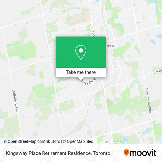 Kingsway Place Retirement Residence map