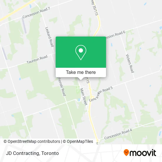 JD Contracting map