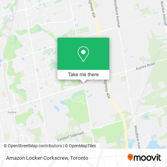 Amazon Locker-Corkscrew map