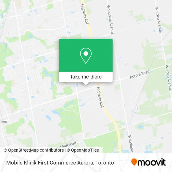 Mobile Klinik First Commerce Aurora map