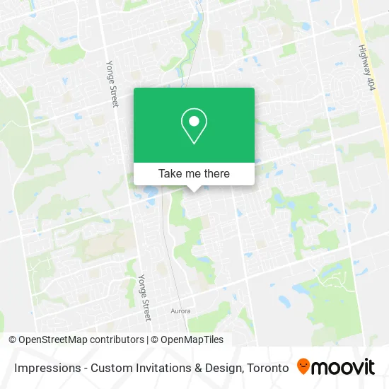 Impressions - Custom Invitations & Design map