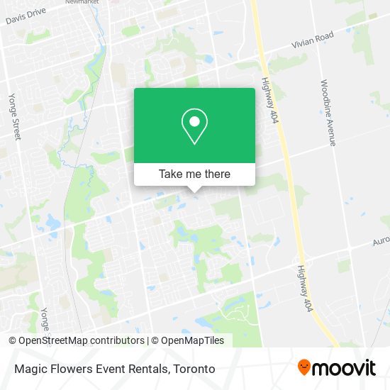 Magic Flowers Event Rentals map