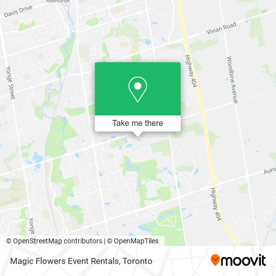 Magic Flowers Event Rentals map