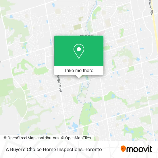 A Buyer's Choice Home Inspections map