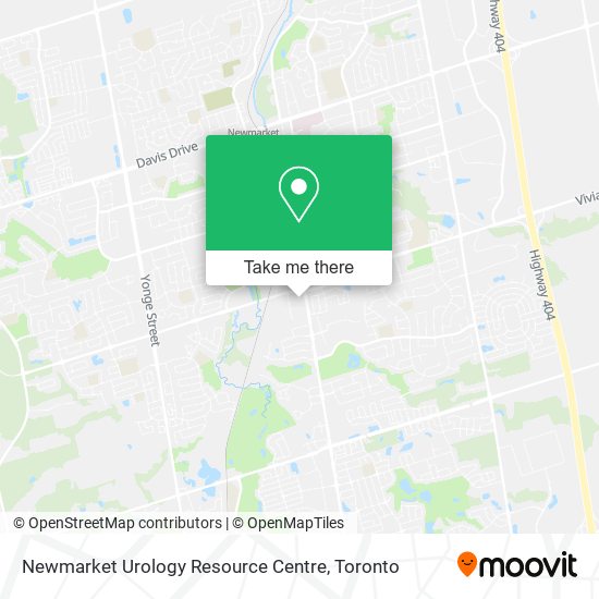 Newmarket Urology Resource Centre map