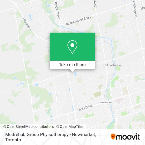 Medrehab Group Phyisotherapy - Newmarket map