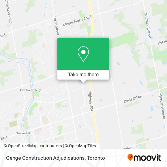 Genge Construction Adjudications map